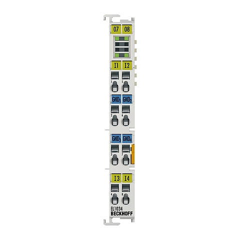 Beckhoff EL1034 | EtherCAT-Klemme, 4-Kanal-Digital-Eingang, 24 V DC, 10 µs, potenzialfrei